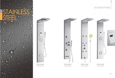 Panneaux commerciaux de douche évalués par étoile d'acier inoxydable d'hôtels, panneau faisant le coin de douche