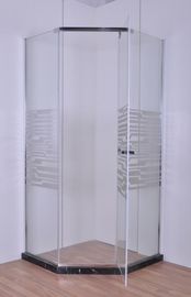Porte en verre de pivot de forme de Dimond de miroir de clôtures de douche de quart de cercle de la coutume 900MM