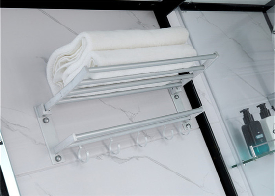 Côté en aluminium noir acrylique blanc du plateau 1900*1200*2150mm d'ABS de cabines de douche ouvert