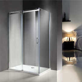 clôtures populaires de douche de salle de bains de 1200X800 millimètre avec la voie acier inoxydable en verre/de 8MM