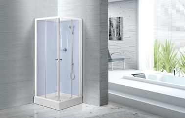 Carlingues en verre de douche de profils peintes par blanc imperméable, kits en verre de stalle de douche