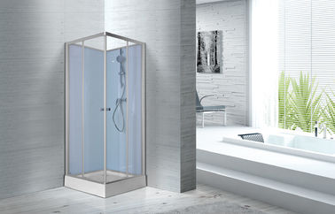 Halls de forme physique stalles de douche en verre de 800 x de 800 x de 2250mm avec le cadre en aluminium argenté