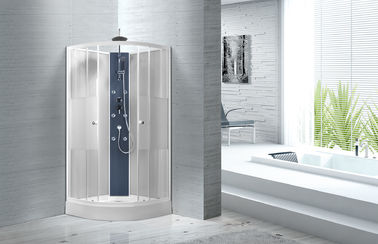 Stalles de douche blanches populaires de coin de plateau d'ABS, carlingue de douche de quart de cercle de cercle