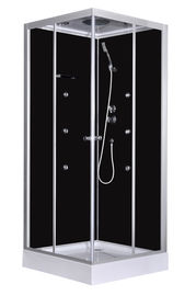 Façonnez à massage les stalles de douche faisantes le coin, la cabine de douche de place avec le plateau acrylique blanc et le toit 900x900x2150mm