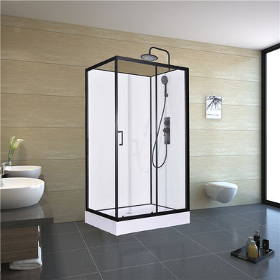 ABS acrylique blanc Tray Black Painted de salle de bains de cabines carrées de douche