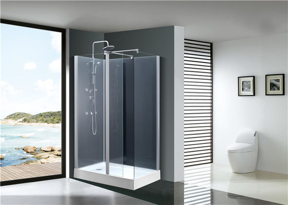Cabines de douche de salle de bains, unités de douche de quart de cercle 1100 x 800 x 2250 millimètres d'aluminium
