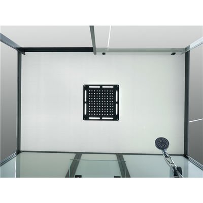Compartiments debout libres rectangulaires de douche de quart de cercle avec le panneau fixe de verre trempé transparent