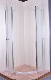 Clôtures de douche de quart de cercle du profil 900X900 de chrome, clôtures en verre claires de douche