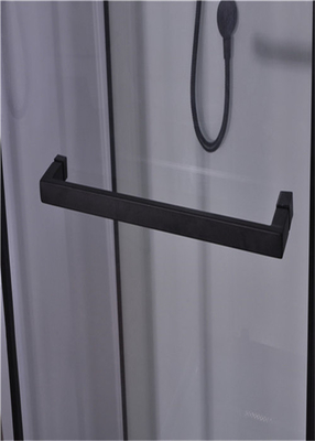 Porte de pivot de mode, stalles de douche faisantes le coin, cabine carrée de douche avec le plateau acrylique blanc