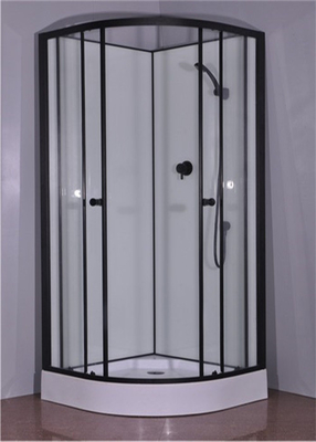cabine noire de douche de verre trempé de cadre d'alliage d'aluminium de 900*900*2150mm