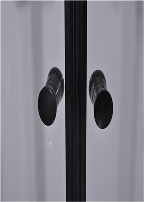 cabine noire de douche de verre trempé de cadre d'alliage d'aluminium de 900*900*2150mm