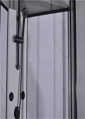Cabines de douche de salle de bains, unités de douche 850 x 850 x 2250 millimètres d'aluminium de noir
