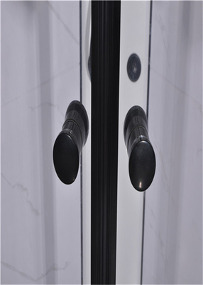 Cabines de douche de salle de bains, unités de douche 850 x 850 x 2250 millimètres d'aluminium de noir