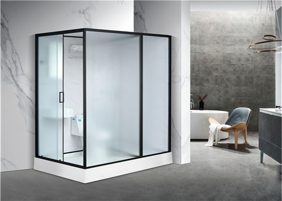 Côté en aluminium de noir acrylique blanc de l'ABS Tray2000*1160*2150mm de cabines de douche ouvert