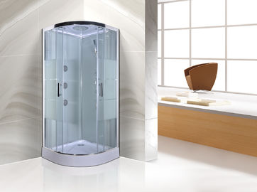 Compartiments transparents de douche de salle de bains de quart de cercle avec de grands jets de massage