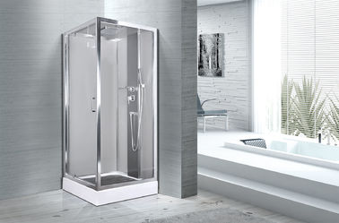 Profils blancs de chrome de plateau d'ABS de carlingues de douche de salle de bains de la place 900 x 900