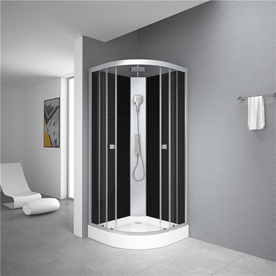 Cabine de douche avec plateau acrylique blanc et toit 85X85X225cm
