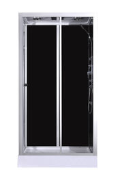 stalles de douche de coin de massage de mode de 1100x800x2150mm, cabine rectangulaire de douche avec le plateau acrylique blanc et toit