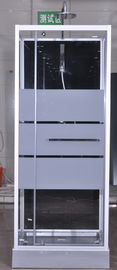 Façonnez la porte de pivot, les stalles de douche faisantes le coin, cabine de douche de place avec le plateau acrylique gris