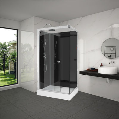 cabine carrée peinte silive de douche avec le plateau acrylique blanc d'ABS