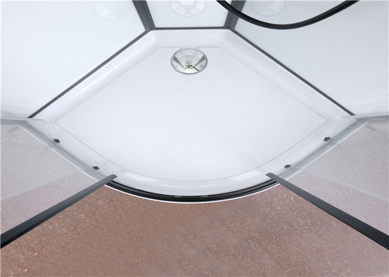 Compartiments debout libres de douche de quart de cercle avec le panneau fixe de verre trempé transparent