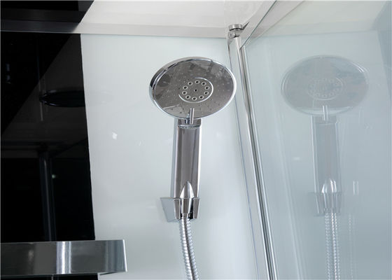 , Cabine carrée de douche avec le plateau acrylique blanc, porte de pivot de mode, stalles de douche faisantes le coin