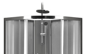 Cabine de douche de quart de cercle de cercle avec le plateau acrylique blanc 850*850*2250cm