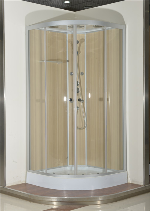 Cabine de douche avec l'aluminium blanc acrylique blanc du plateau 850*850*2250cm