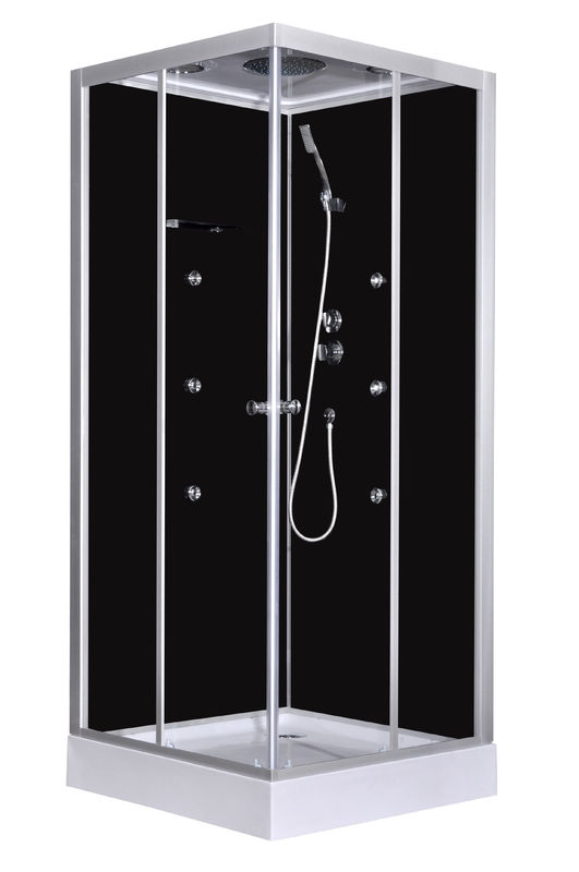 Façonnez à massage les stalles de douche faisantes le coin, la cabine de douche de place avec le plateau acrylique blanc et le toit 900x900x2150mm