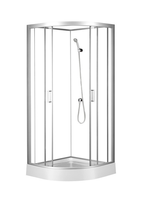 Cabine de douche de verre trempé de cadre d'alliage d'aluminium de Cirle 900*900*2150mm