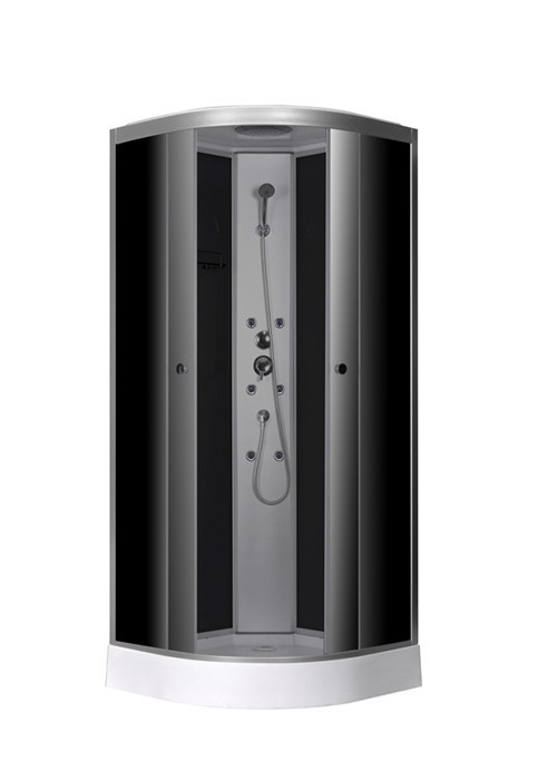 Plateau acrylique noir 900*900*215mm d'ABS de cabines de douche de salle de bains